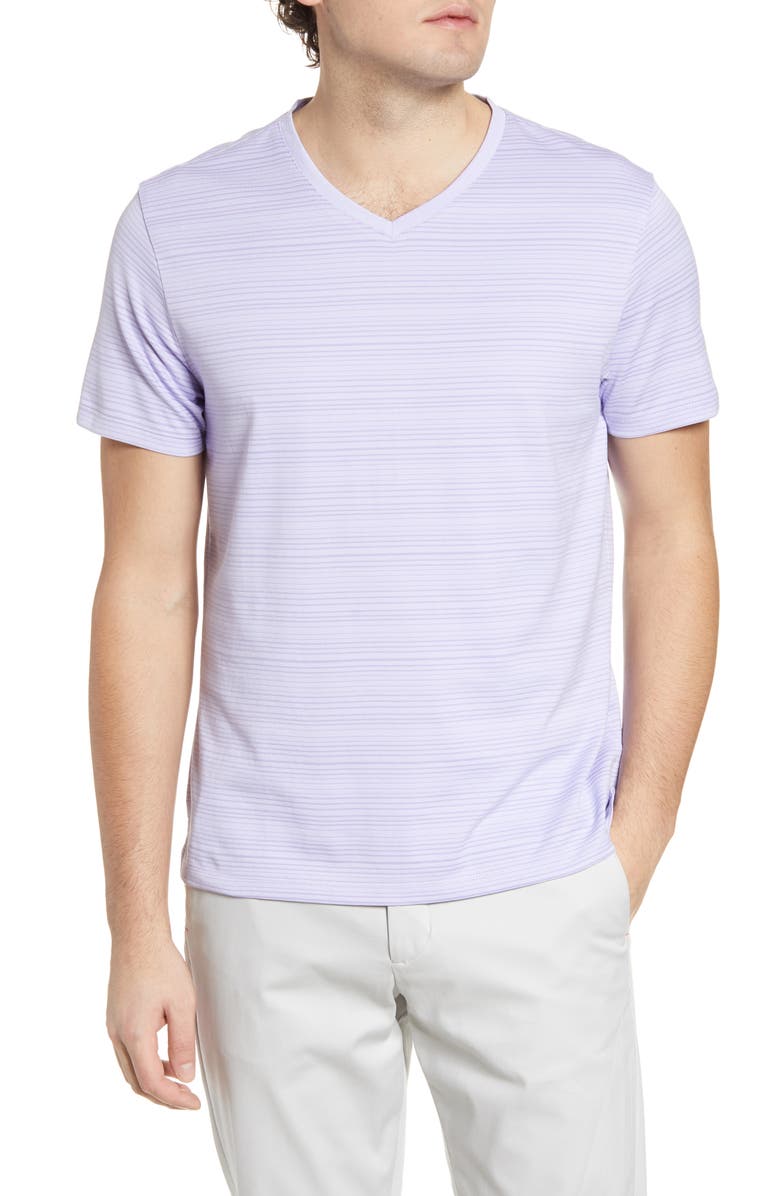 Robert Barakett Augustus Stripe V-Neck T-Shirt, Main, color,