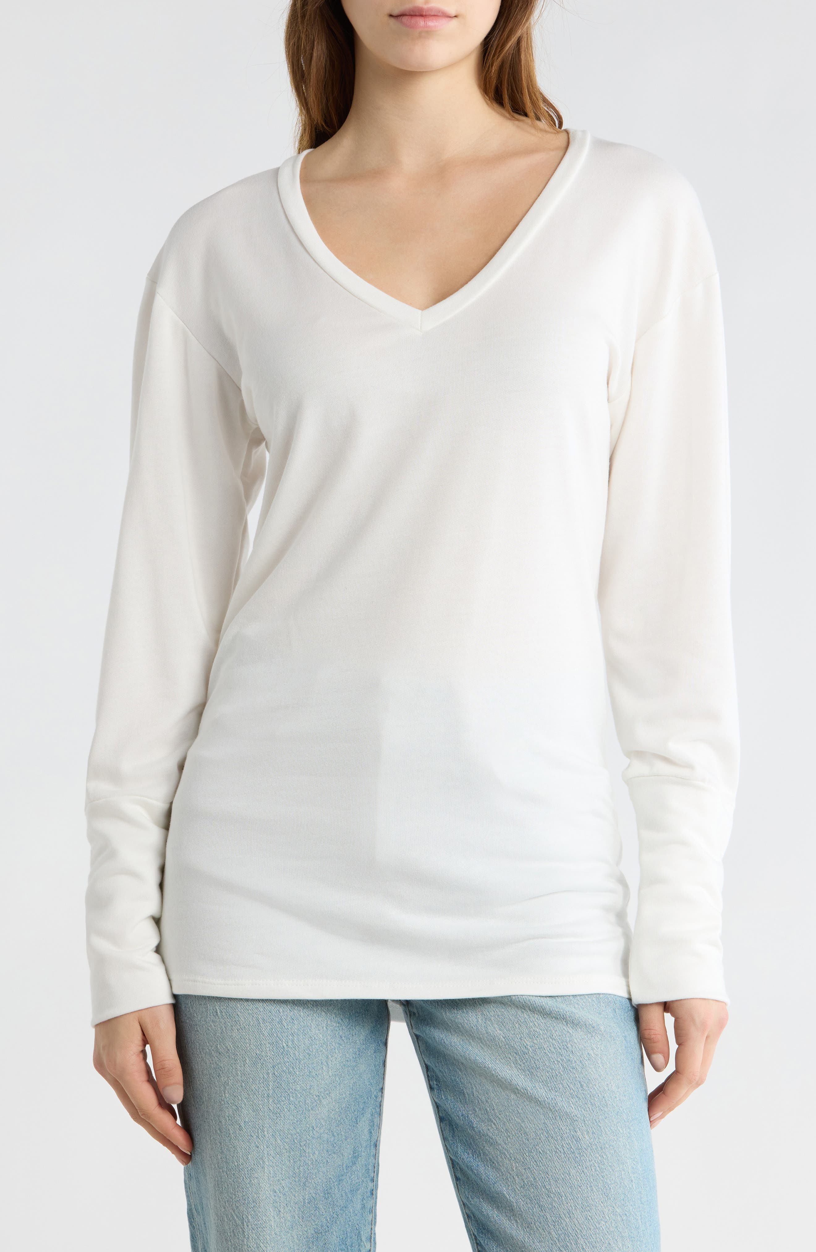 V-Neck Dolman Sleeve Sweater - image 3
