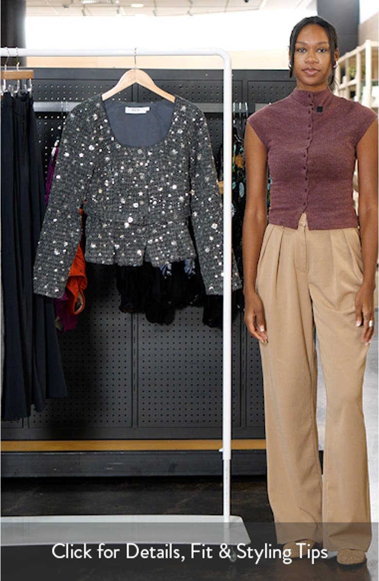 Carolyn Sequin Tweed Jacket, sales video thumbnail