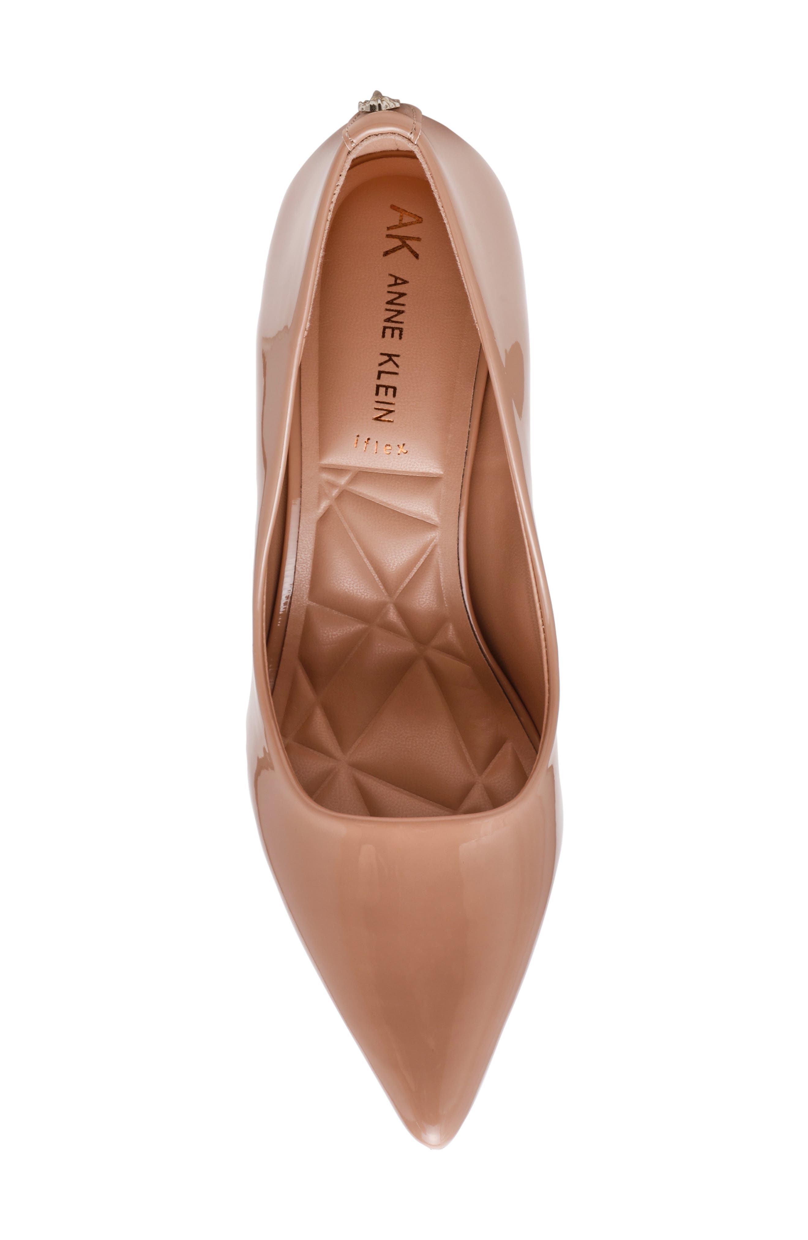 Anne Klein Paleen Stiletto Pump, Alternate, color, Beige Patent