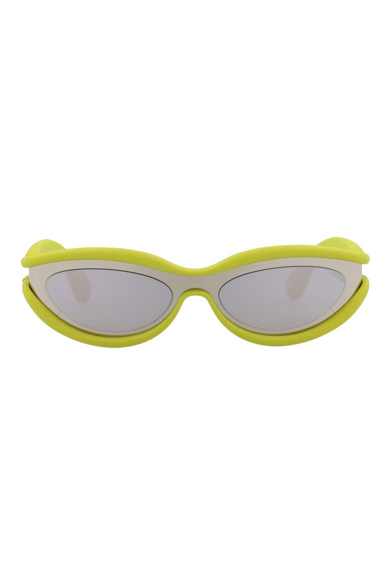 56mm Oval Sunglasses, Main, color, SILVER SILVER SILVER