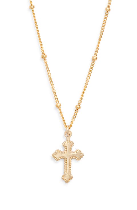 Archie Cross Pendant Necklace