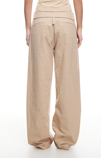 Slouched Tie Up Jeans
