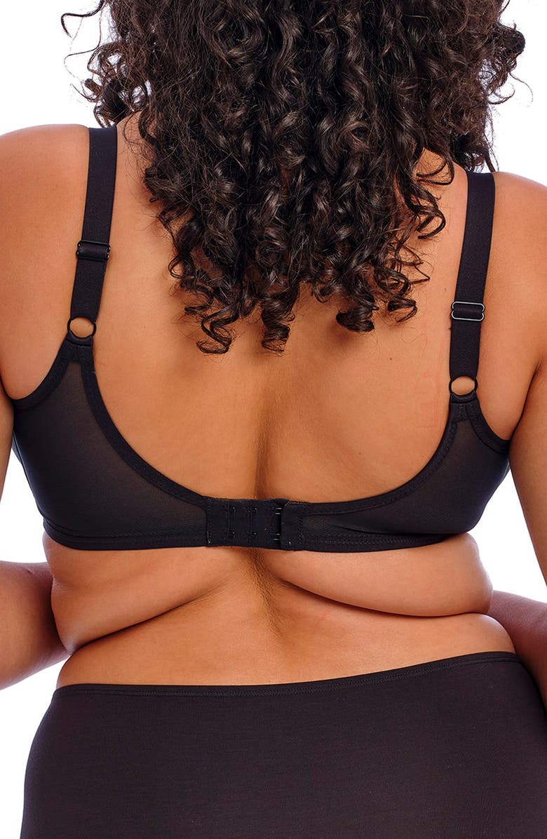 Elomi Smooth Underwire Bra, Alternate, color, Black