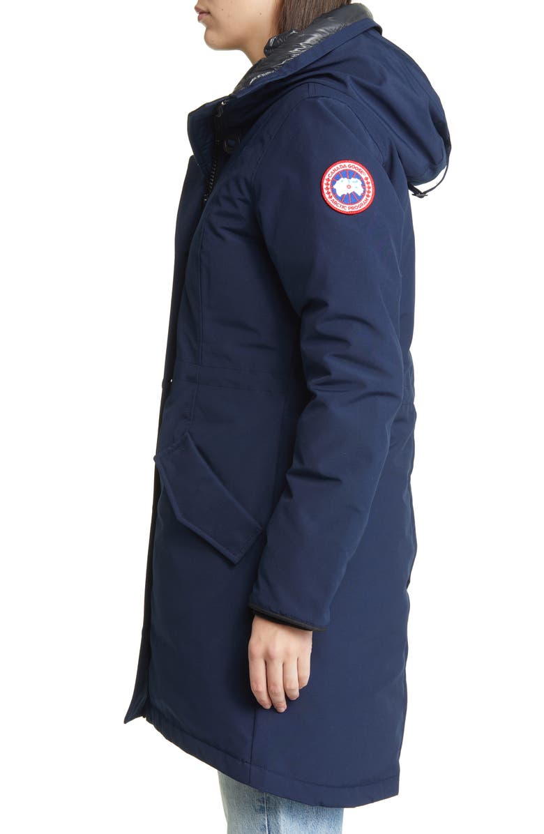 Canada Goose Women's Rossclair Water Resistant 625 Fill Power Down Parka, Alternate, color, Atlantic Nvy-Bleu Mar Atlan