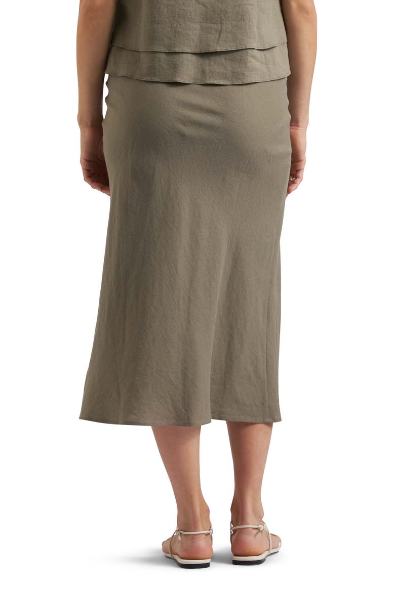 Debbie Linen Skirt, Alternate, color, OLIVE