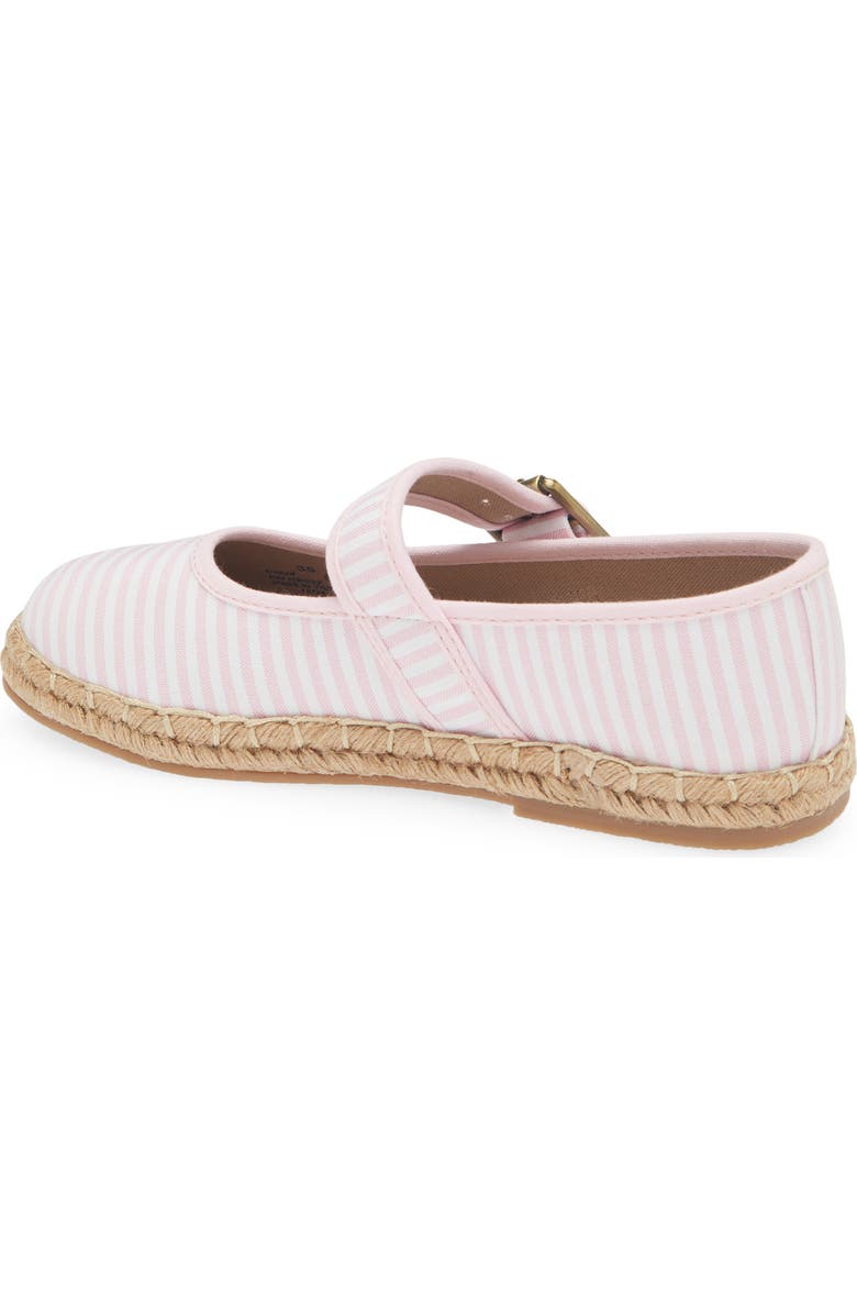 Boden Kids' Espadrille Mary Jane Flat, Alternate, color, Pink Stripe