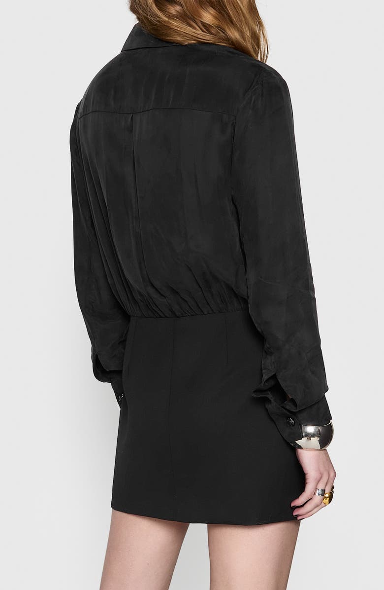 Rebecca Minkoff McKenna Draped Long Sleeve Minidress, Alternate, color,