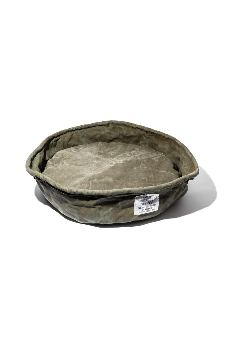 PUEBCO Vintage Tent Fabric Pet Bed, Alternate, color, Olive