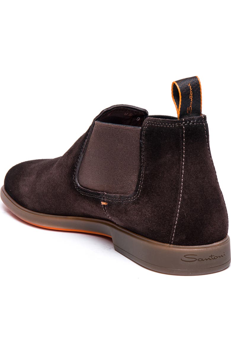 Santoni Regal Chelsea Boot, Alternate, color, Dark Brown