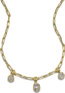 Alexis Bittar Asterales Petite Triple Cubic Zirconia Drop Necklace
