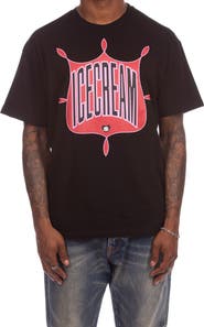 ICECREAM Emblem Cotton Graphic T-Shirt