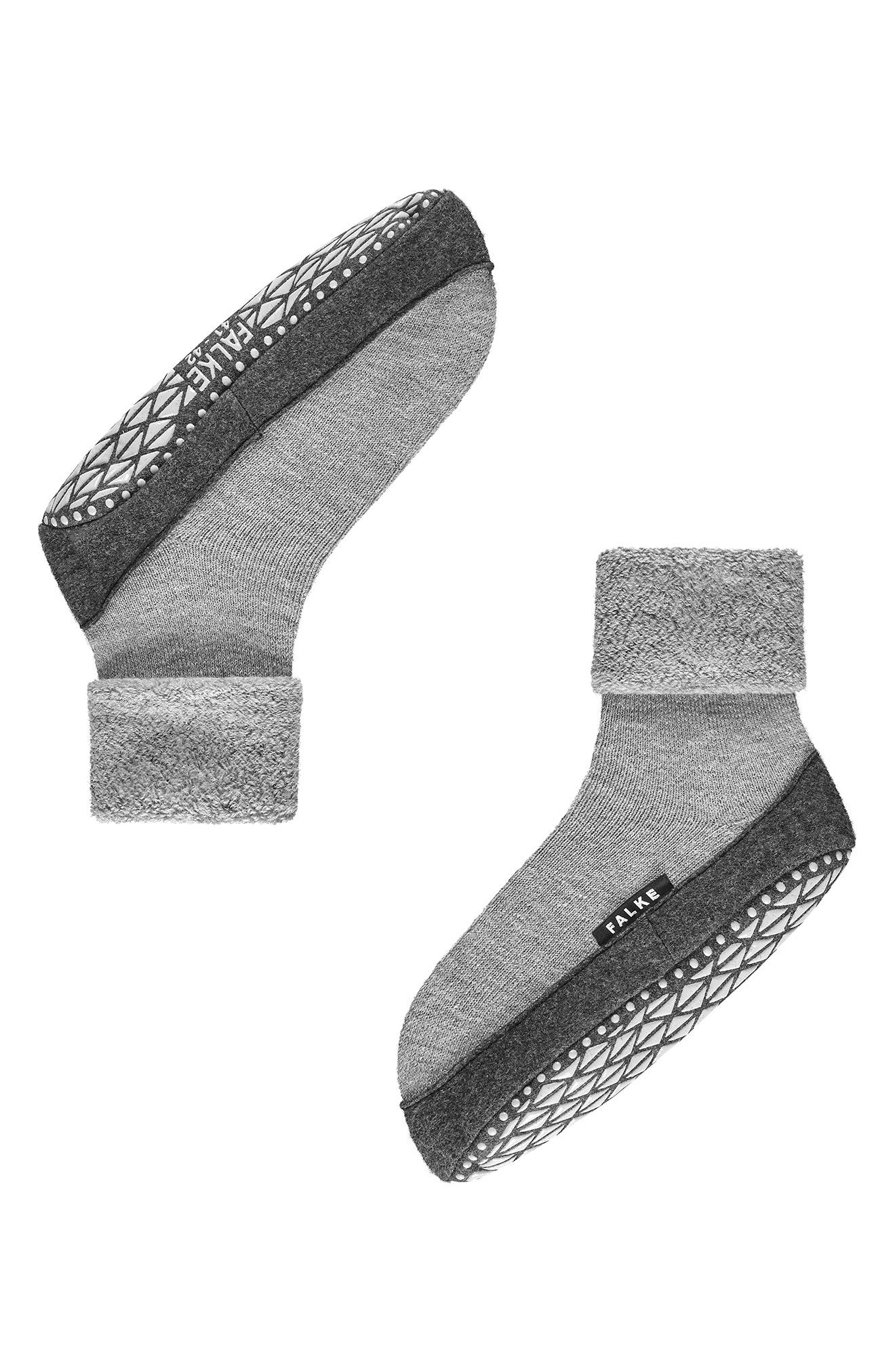Cozyshoe Wool Blend Sock Slippers, Alternate, color, LIGHT GREY