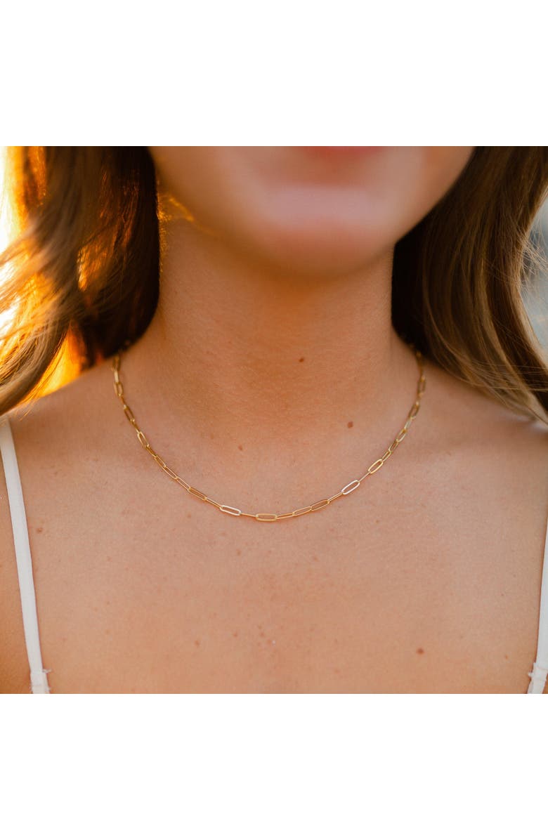 Ivy & Pearl Co. Everyday Paperclip Chain, Alternate, color, Gold