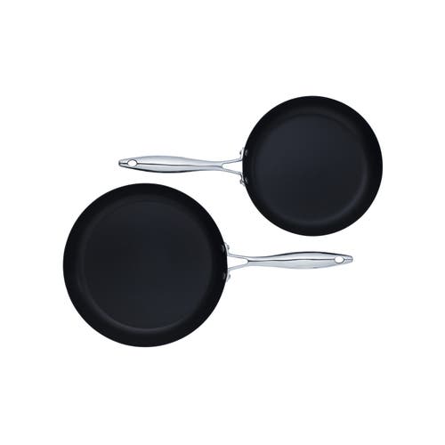 Scanpan Professional 2-piece Nonstick Fry Pan Set In Black