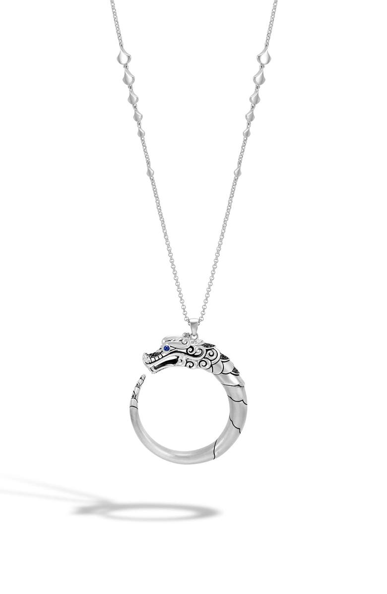 John Hardy Legends Naga Long Pendant Necklace, Main, color, 