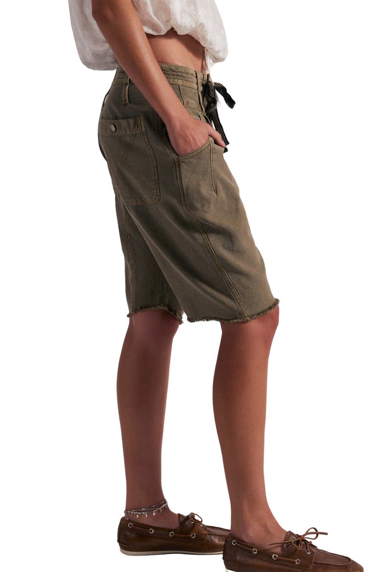 Sage Tie Waist Shorts, Alternate, color, DUSTED COCOA