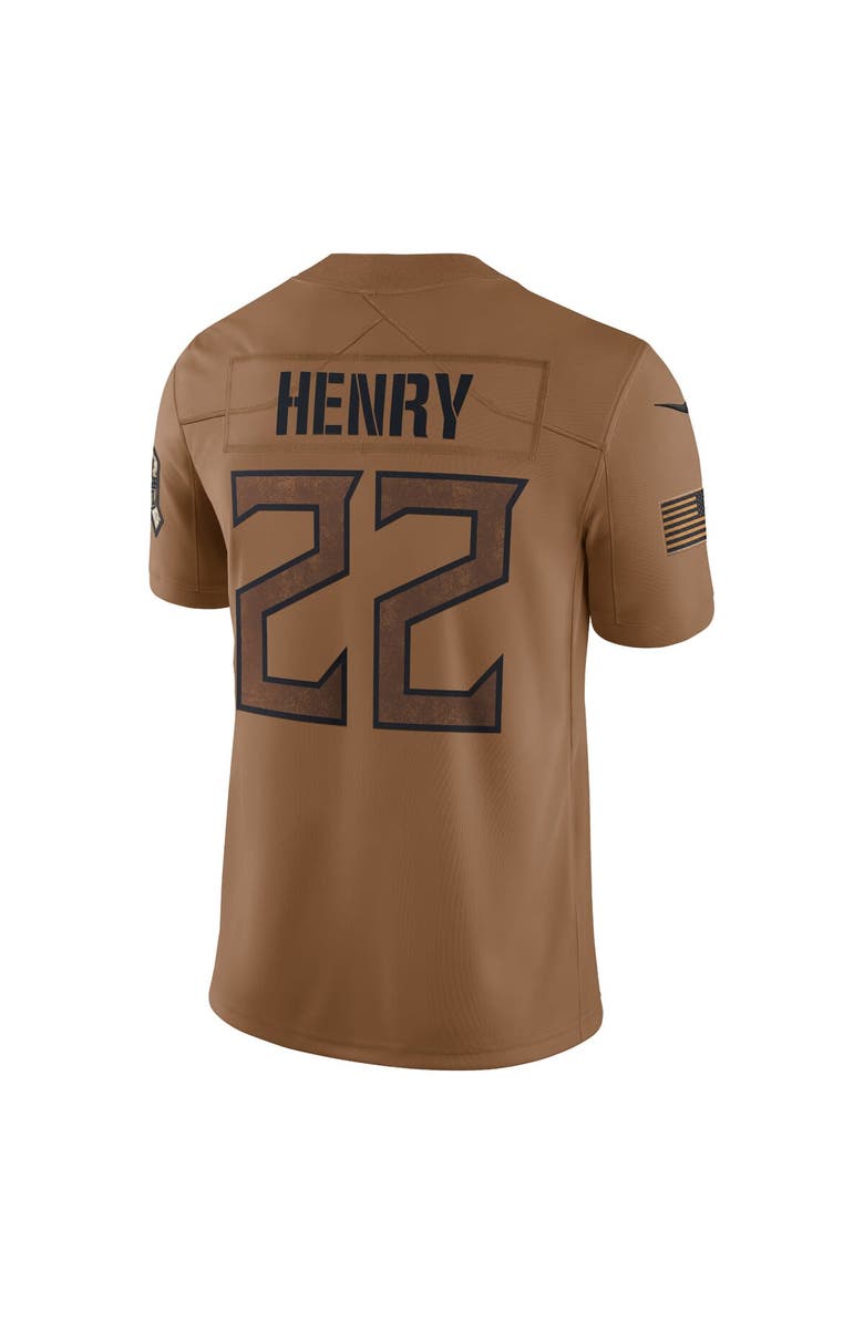 Nike Men's Nike Derrick Henry Brown Tennessee Titans 2023 Salute To Service Limited Jersey, Alternate, color, 