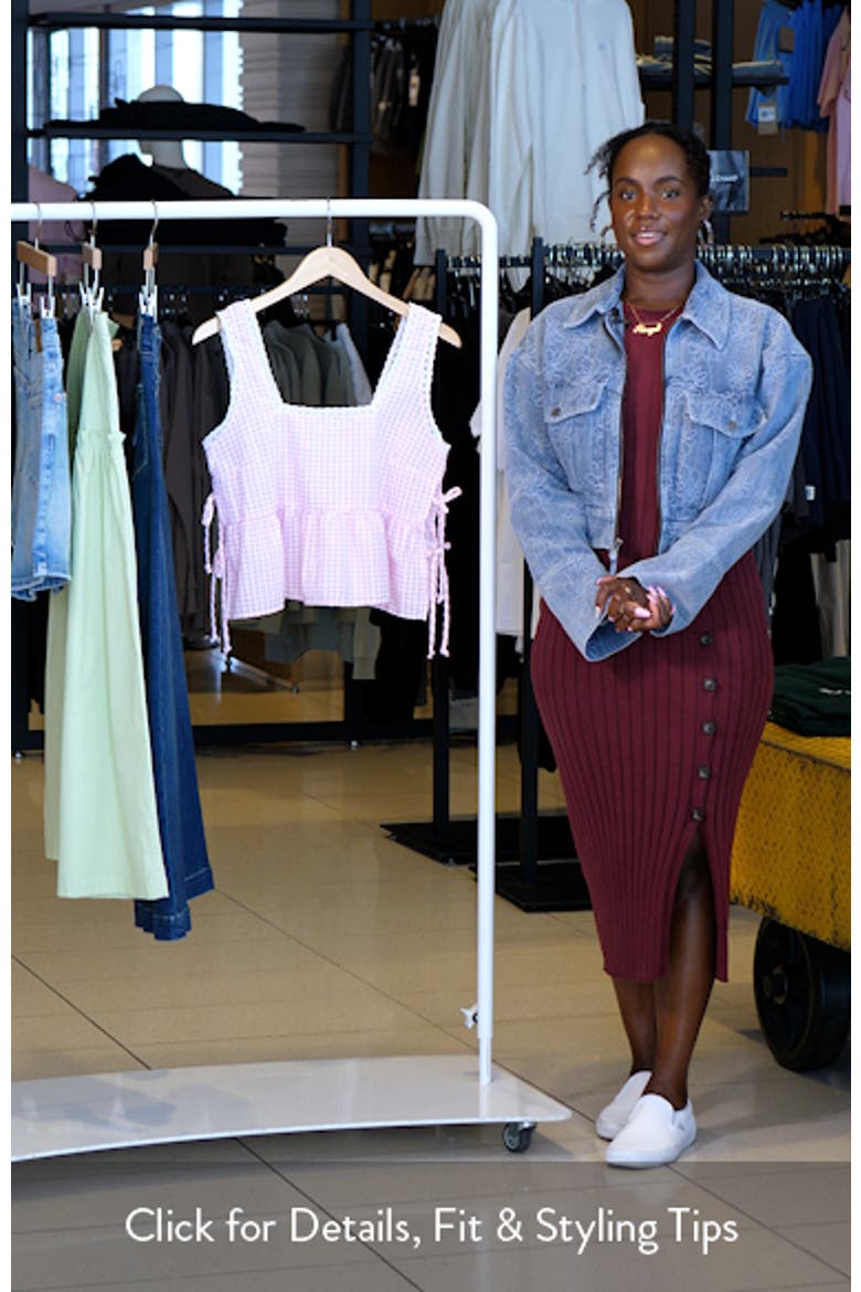 Gingham Side Tie Tank video