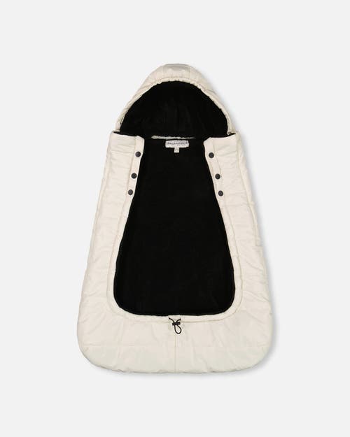 Deux Par Deux Gender Inclusive 3-in-1 Multifunction Cover For Car Seat, Stroller, And Carrier In White