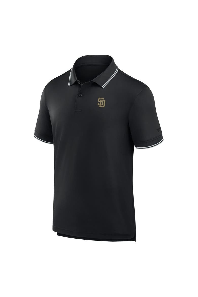 Men's Fanatics Black San Diego Padres Front Office Move Mono Pique Polo, Alternate, color, Black