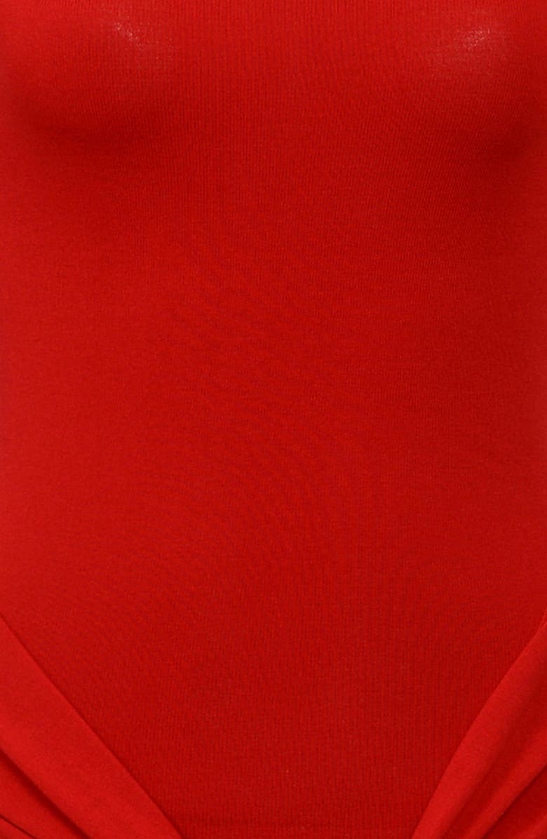 HOUSE OF CB Imogen Drape Mermaid Gown, Alternate, color, Scarlet Red