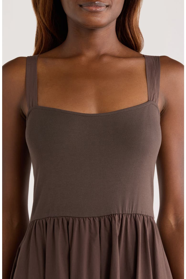 Fit & Flare Sundress, Alternate, color, CHOCOLATE