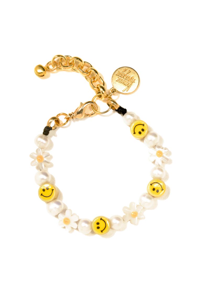 Here Comes Sunshine Bracelet, Main, color, White