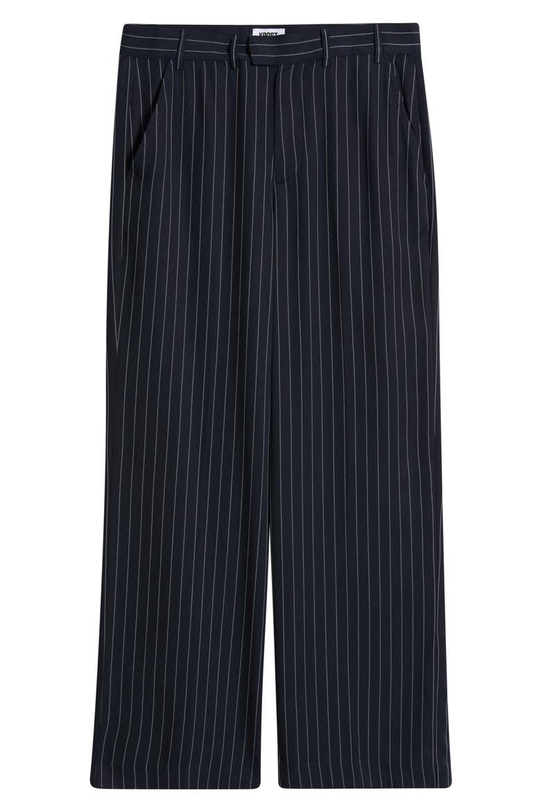 Elliott Pinstripe Pants, Alternate, color, DARK NAVY