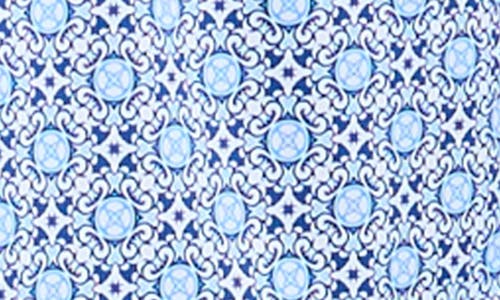 Shop Robert Graham Caspian Classic Fit Foulard Print Knit Button-up Shirt In Blue