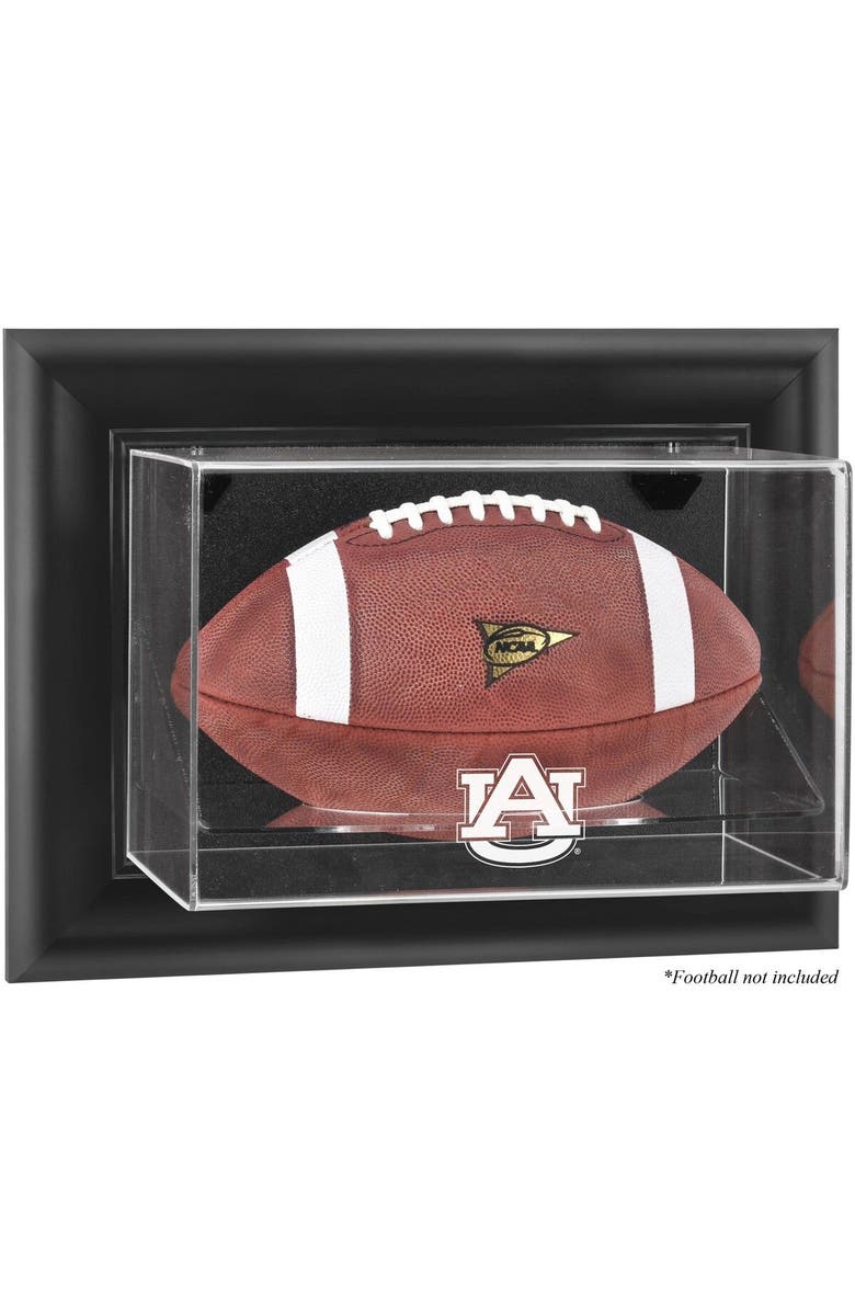 FANATICS AUTHENTIC Auburn Tigers Black Framed Wall-Mountable Football Display Case, Main, color, 
