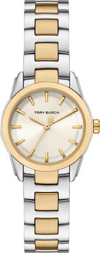 Tory Burch The Small Miller Two-Tone Bracelet Watch, 28mm