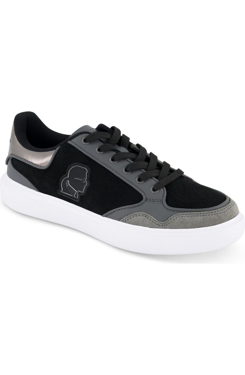 KARL LAGERFELD PARIS Court Sneaker, Main, color, Grey