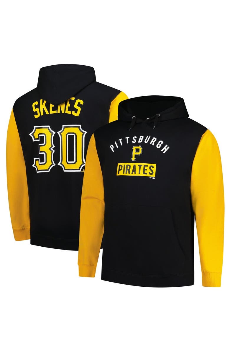 PROFILE Men's Profile Paul Skenes Black Pittsburgh Pirates Big & Tall Fleece Pullover Hoodie, Alternate, color, Black