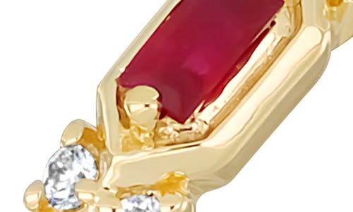 Bony Levy El Mar Baguette Diamond & Ruby Ring In Gold