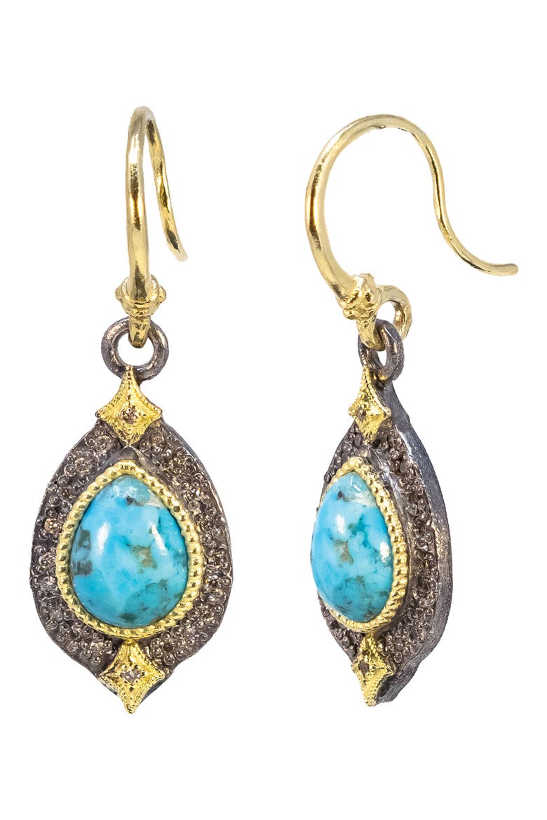Turquoise Drop Earrings, Main, color, TURQUOISE
