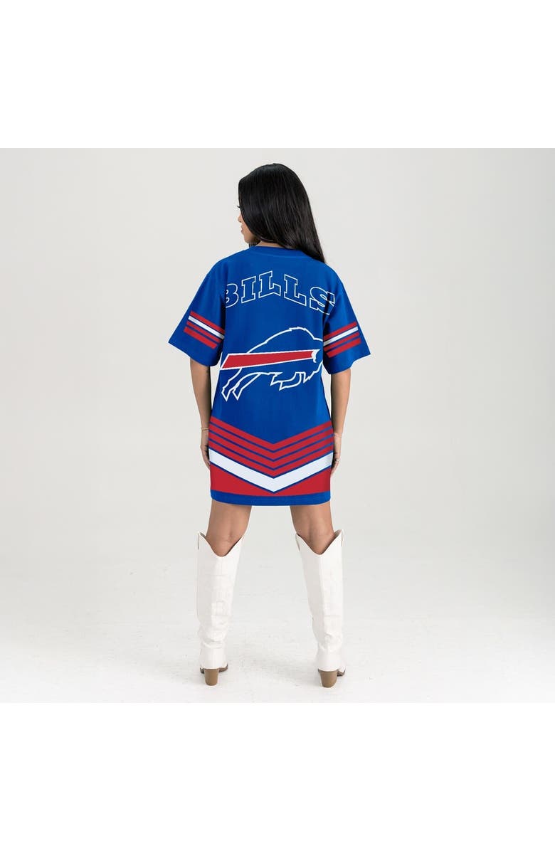 GAMEDAY COUTURE Women's Gameday Couture Royal Buffalo Bills Perfect Score Vintage T-Shirt Dress, Alternate, color, 
