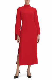 Reiss Katya Long Sleeve Midi Dress