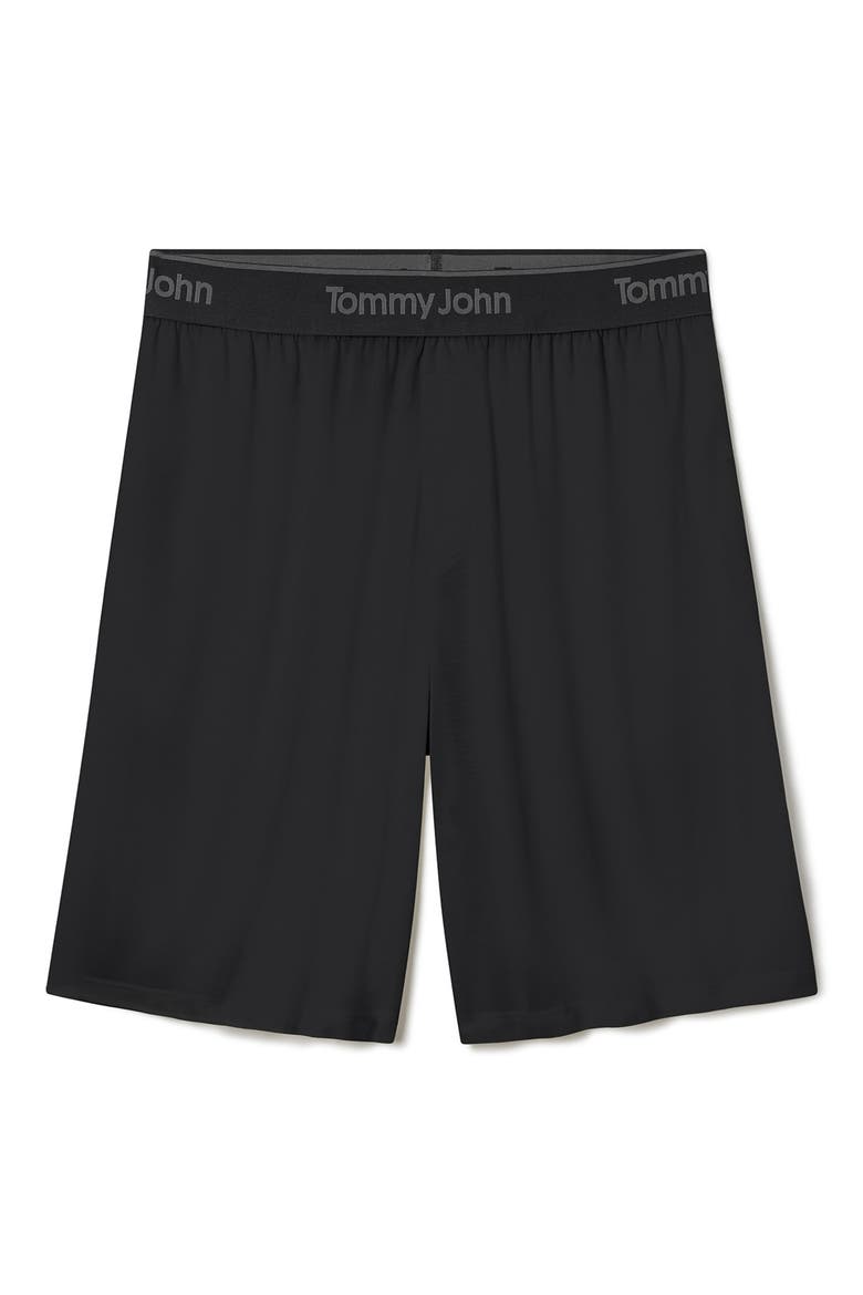 Essential Second Skin Pajama Shorts, Alternate, color, BLACK