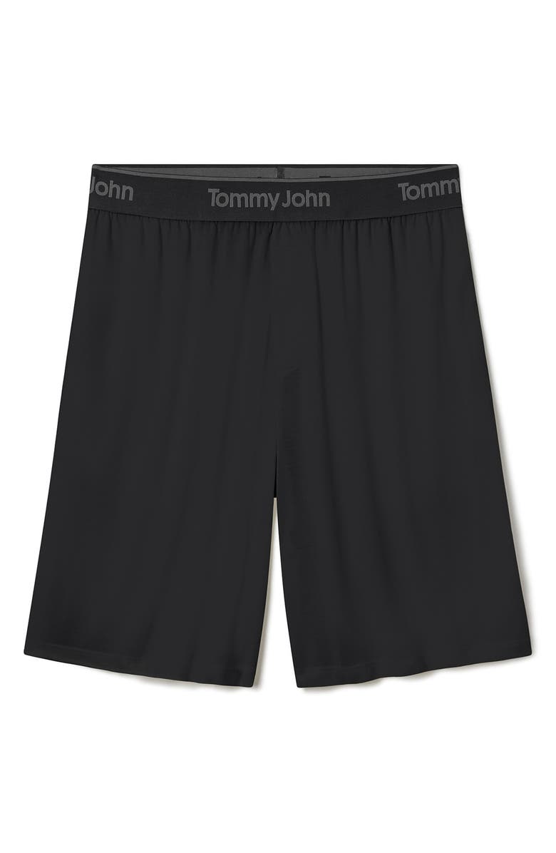 Tommy John Essential Second Skin Pajama Shorts, Alternate, color, Black