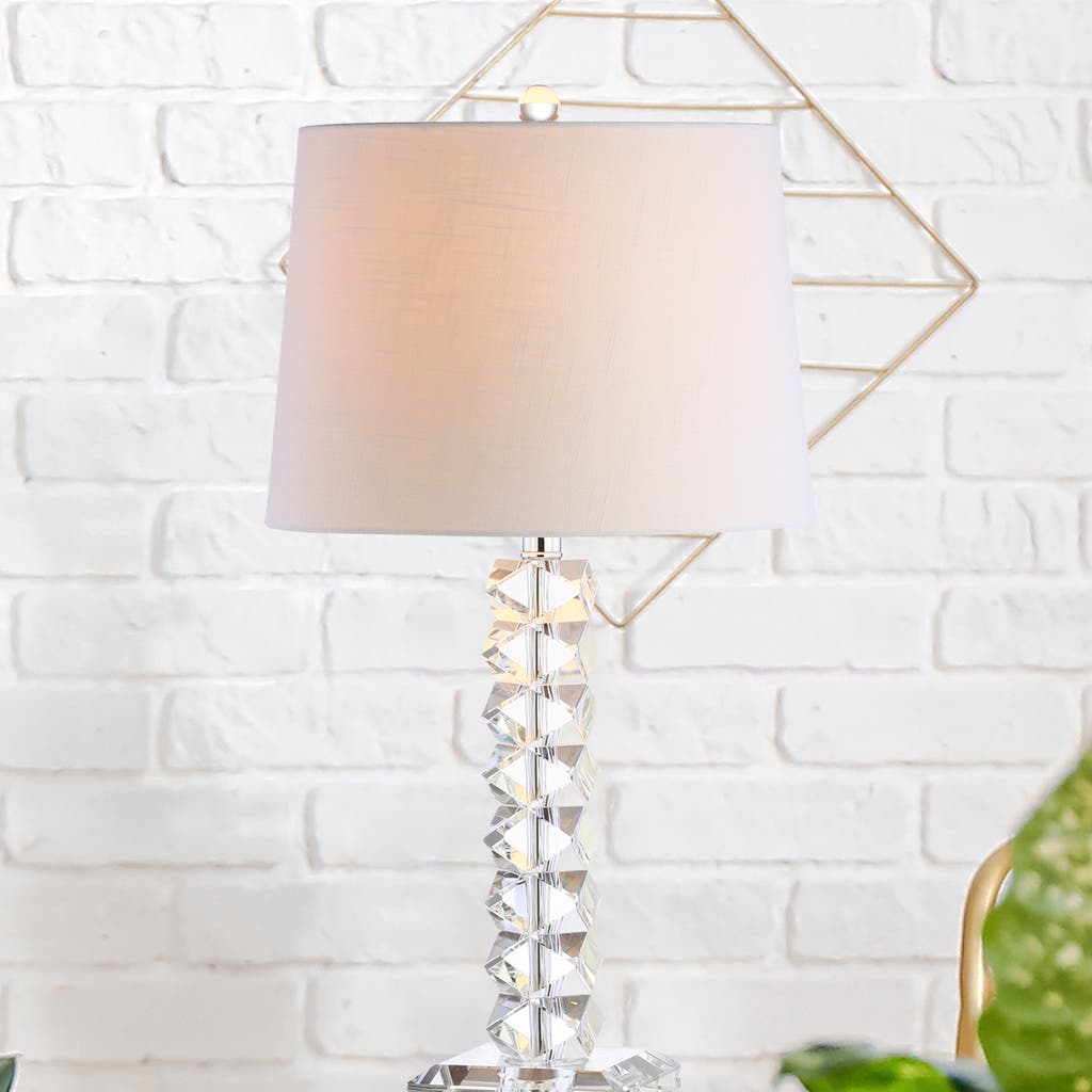 Jonathan Y Julia Crystal Led Table Lamp In Clear