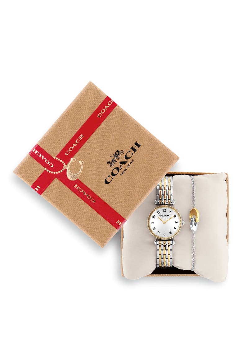 Cary Crystal Two Tone Bracelet Watch, Alternate, color, TWO TONE