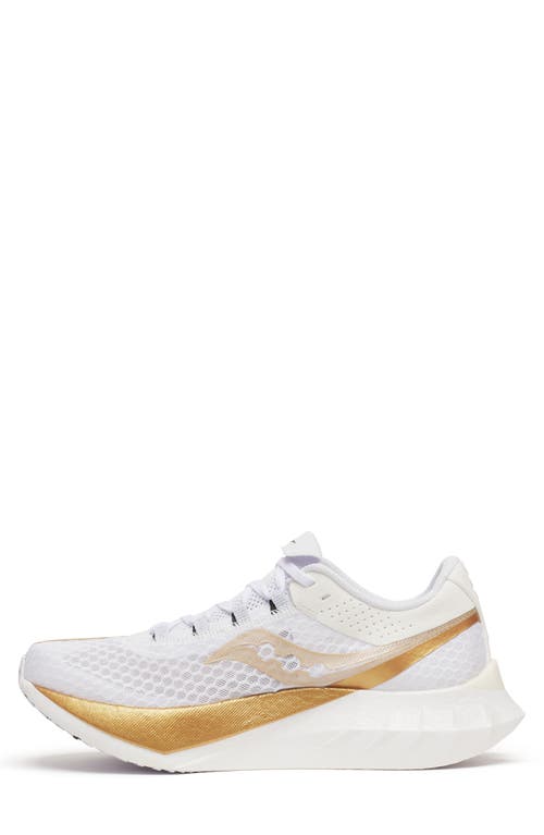 Saucony Endorphin Pro 4 Racing Shoe In White