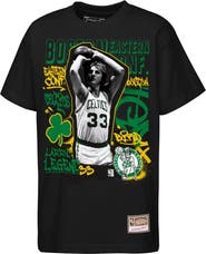 Mitchell & Ness Youth Mitchell & Ness Larry Bird Black Boston Celtics Star Moment T-Shirt