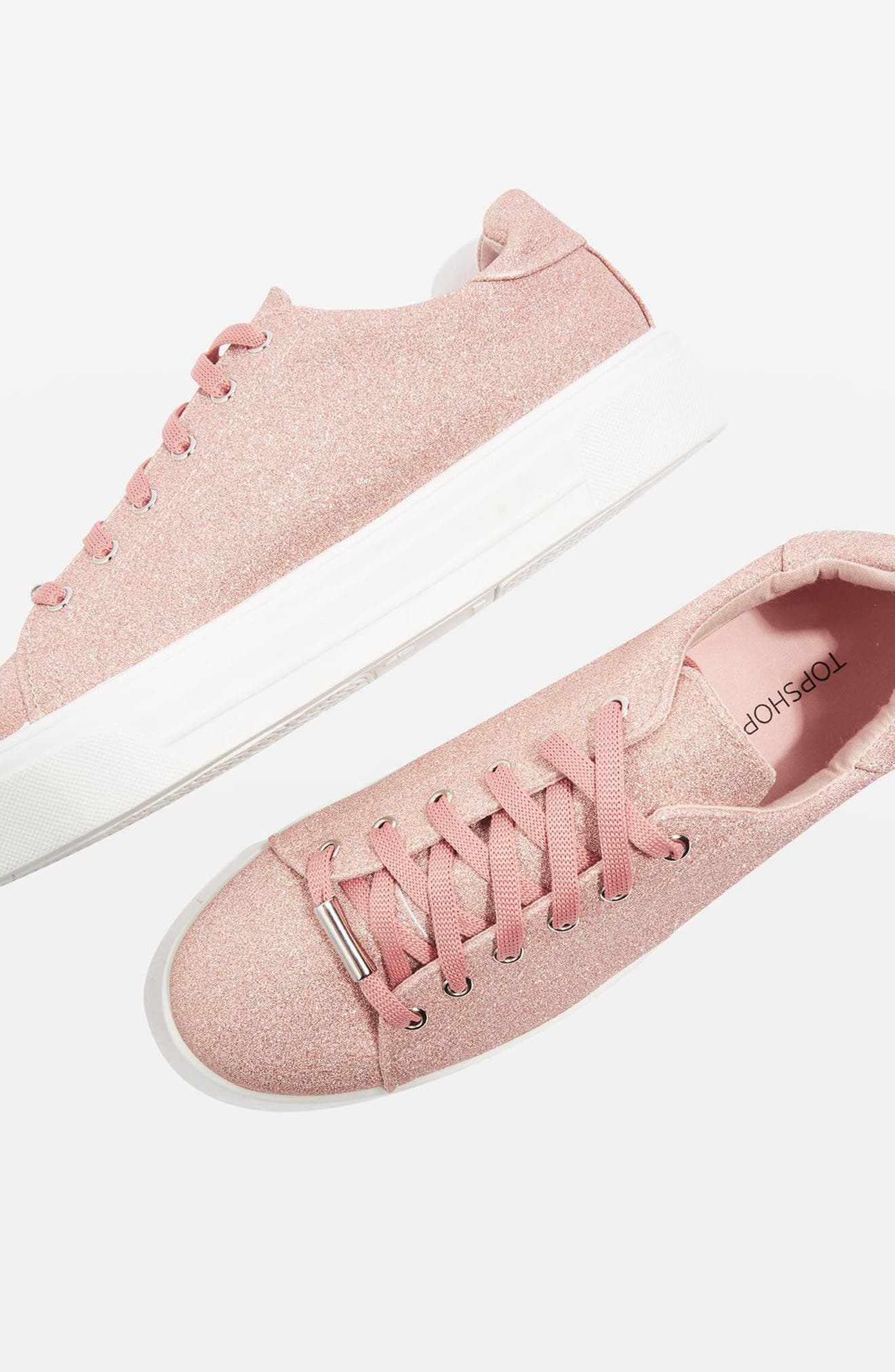 Topshop Commander Platform Sneaker, Alternate, color, 