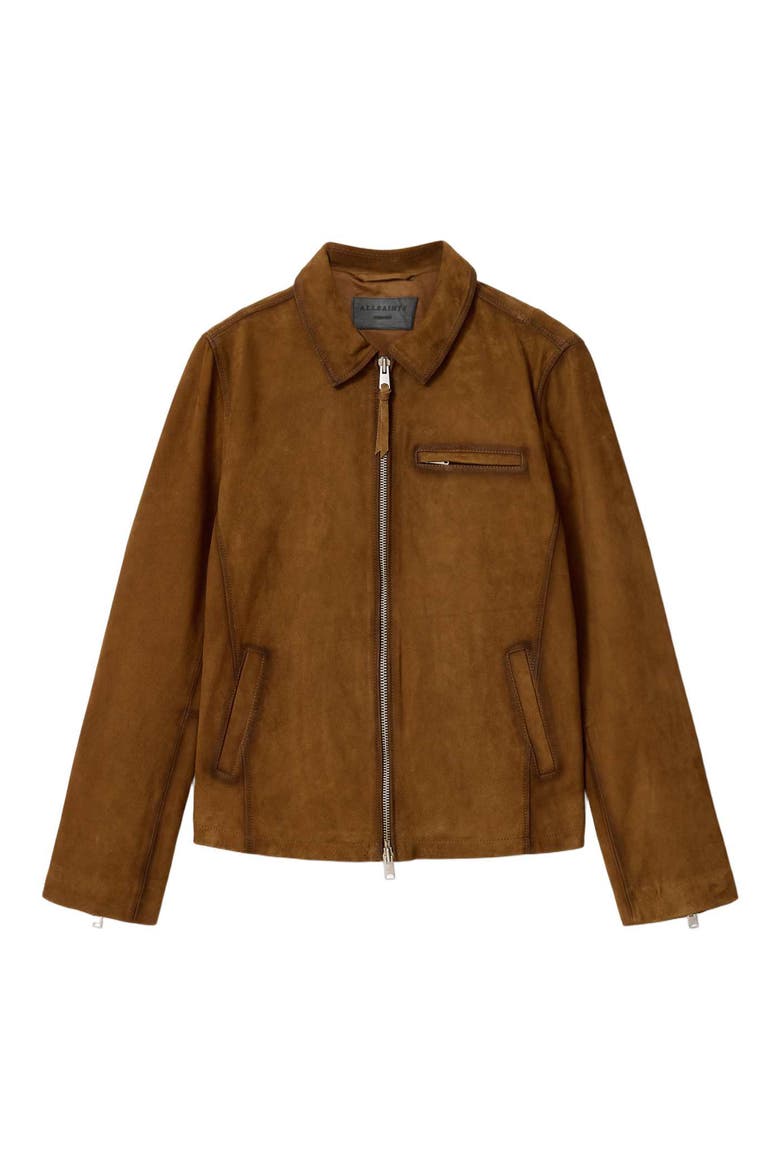 Ashwood Suede Jacket, Alternate, color, TAN BROWN