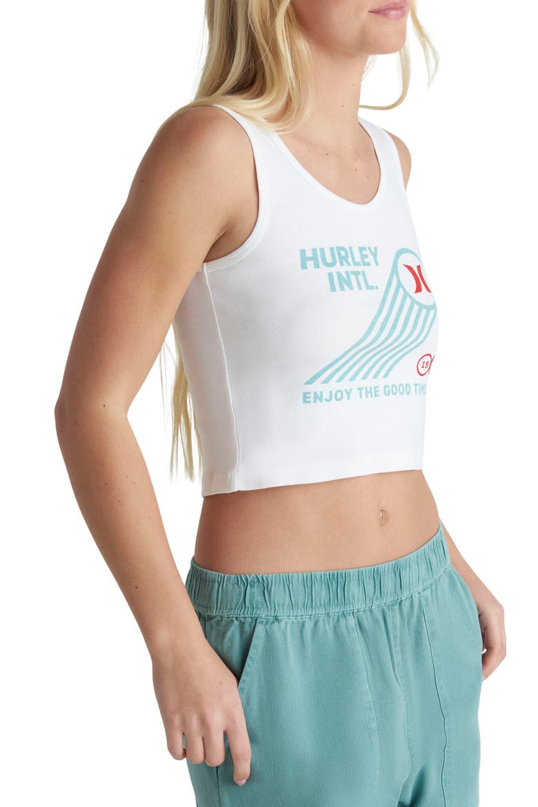 Championship Scoop Crop Tank, Alternate, color, WHITE