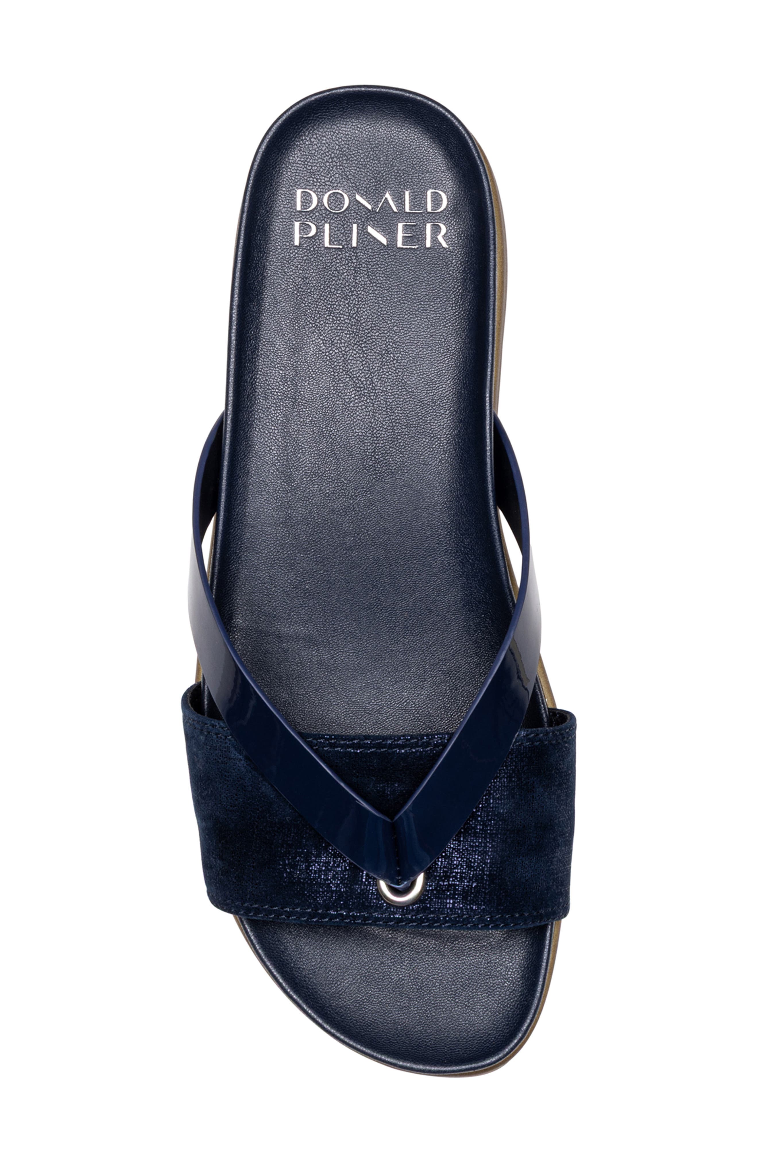Donald Pliner Farrah Platform Wedge Sandal, Alternate, color, Navy
