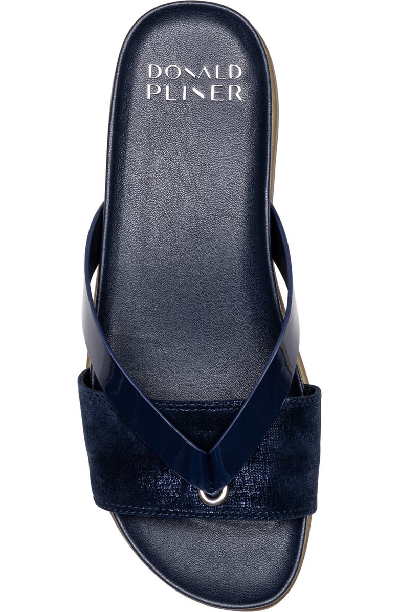 Donald Pliner Farrah Platform Wedge Sandal, Alternate, color, Navy