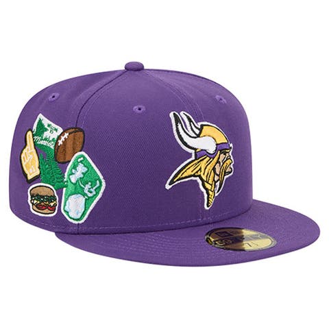 Men's New Era  Purple Minnesota Vikings Group Chat 59FIFTY Fitted Hat